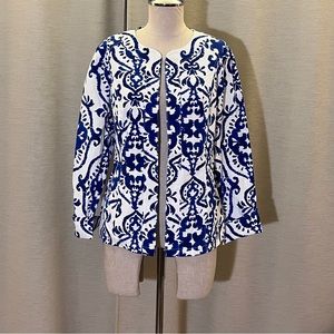 LIKE NEW Chico’s Indigo Ink Alicia Jacket Size 1 (Medium)